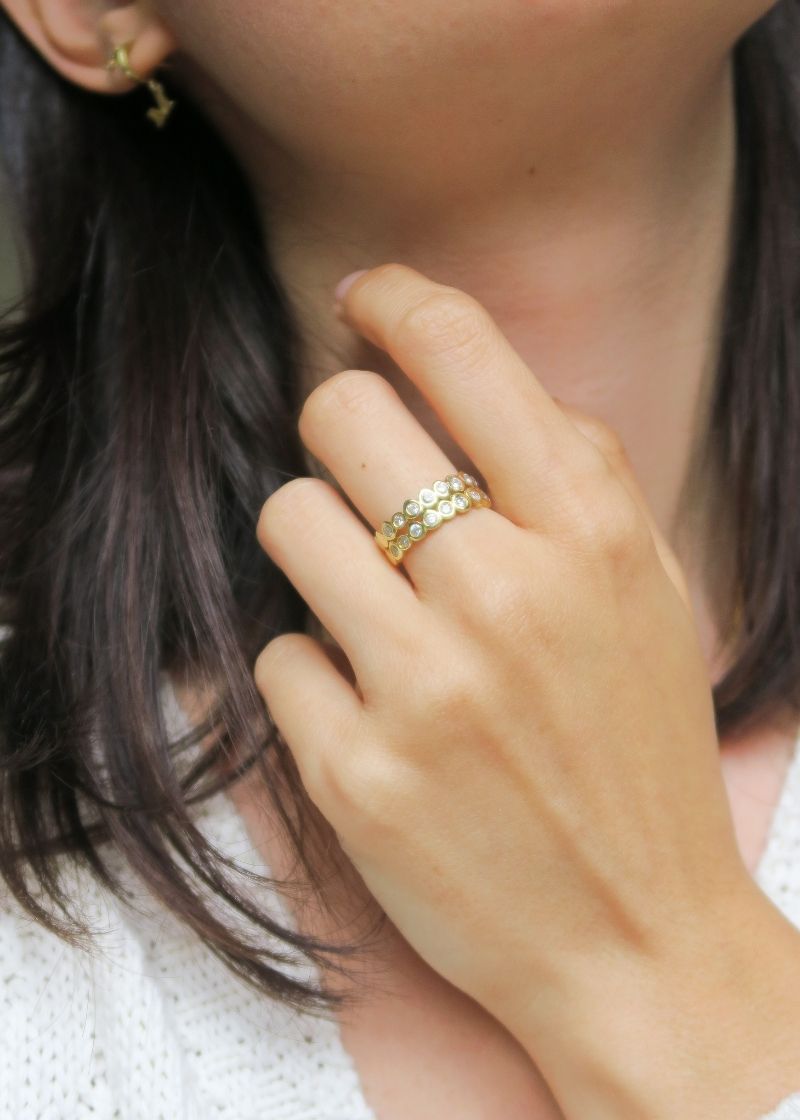 Bold statement ring stack