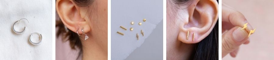 Four dainty earring stacking ideas