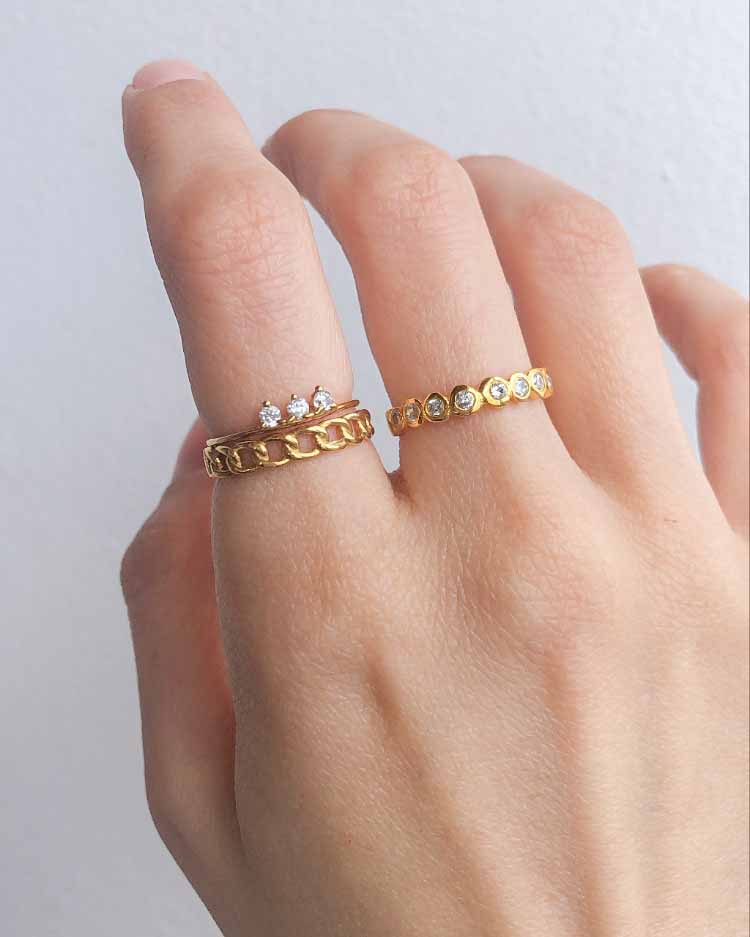 Ring stacking ideas.