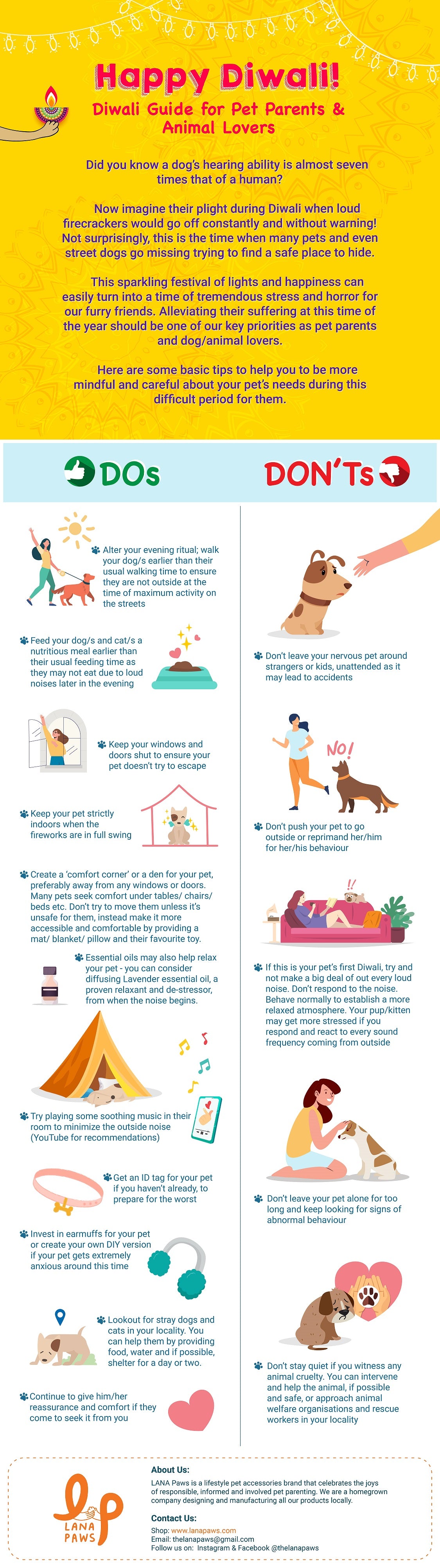 how to help animals and pets during Diwali