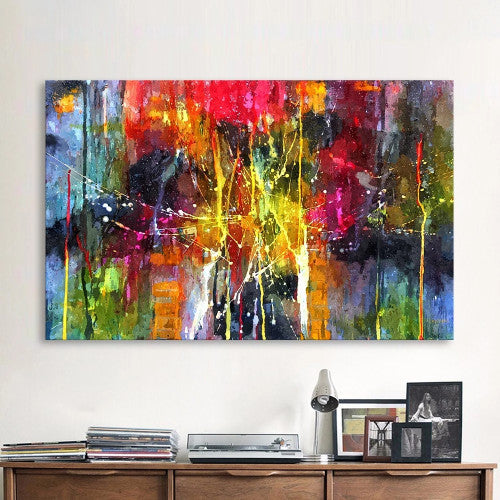 Fine Art Abstract Painting Background With Brush Strokes Stock Photo  Download Image Now IStock