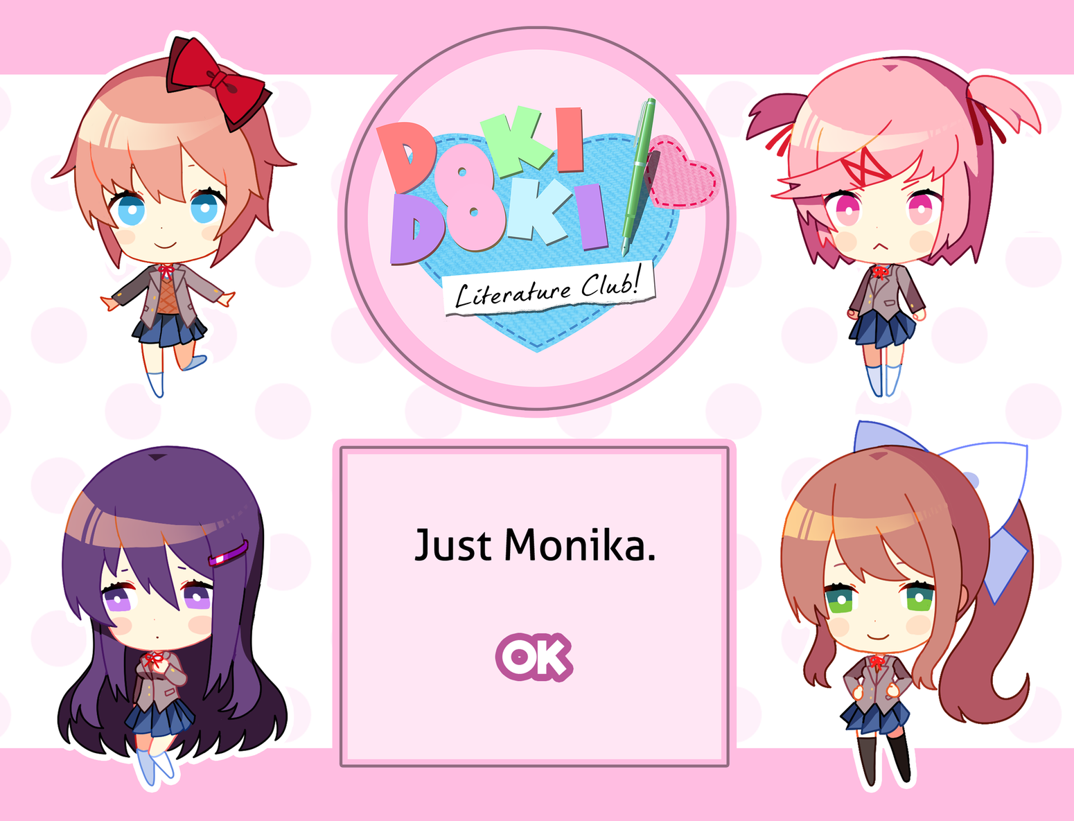 doki doki literature club logo white