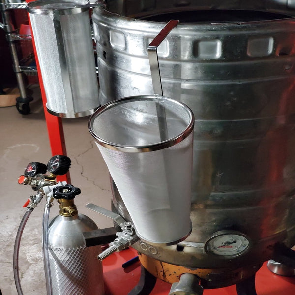 Wine Beer Dry Hops Filter Brewing Hopper Strainer for Wine Beer Tea Kettle  300μm