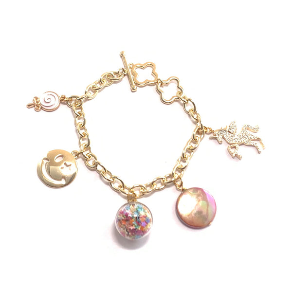 Rainbow Charm Bracelet– HotRocksJewels