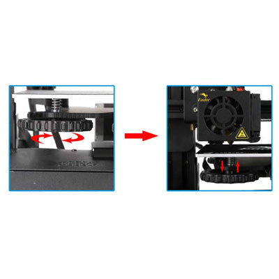 Creality 3D CR-10S 3D Printer | Black Newly Upgraded larger Levelling Nuts