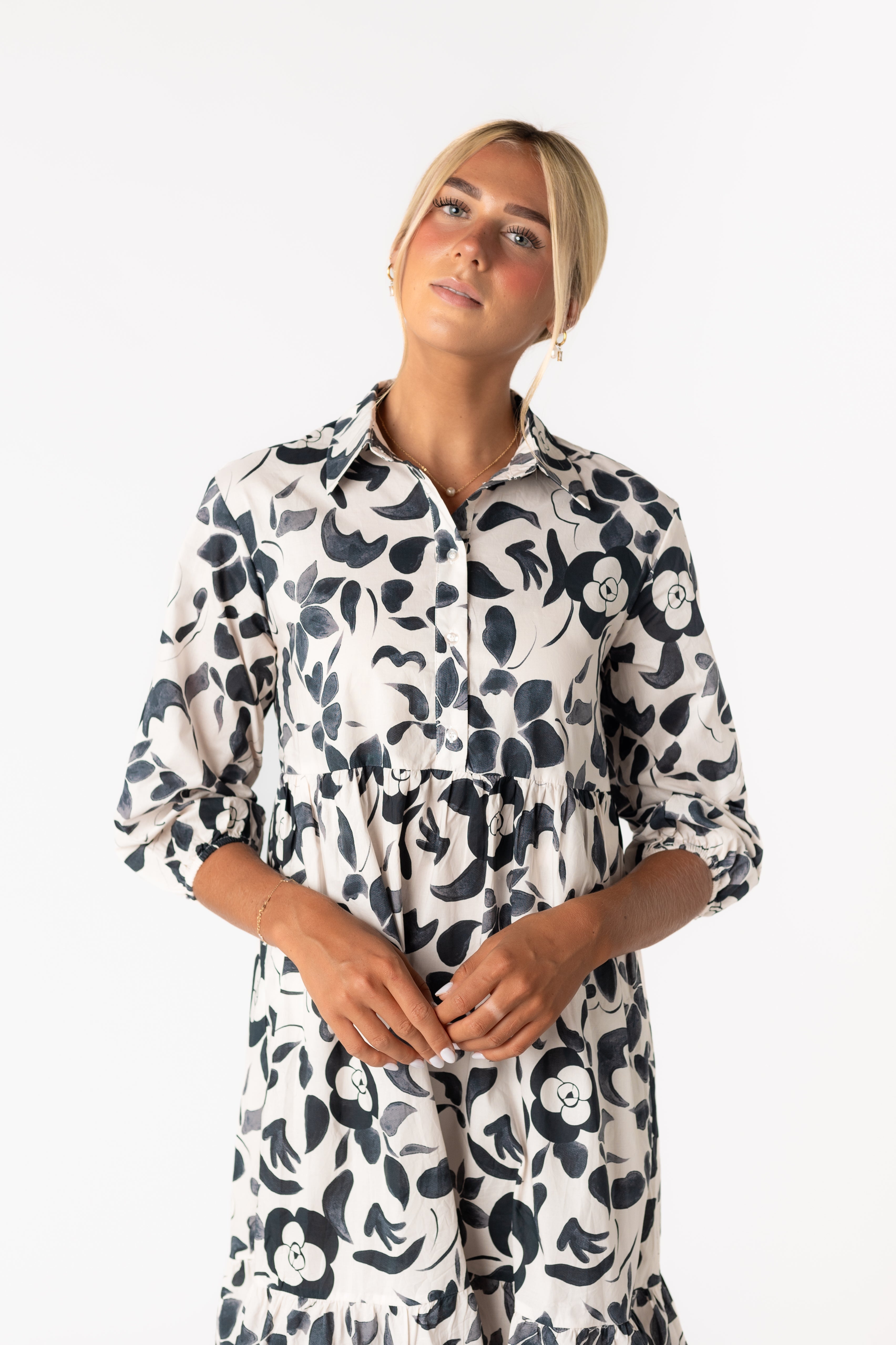 Brass & Roe Janice Button Dress - Called to Surf product image