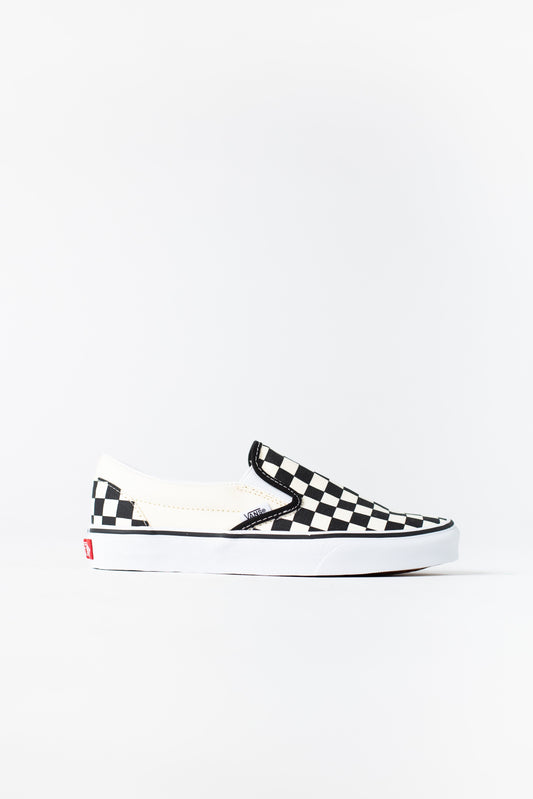 Vans - Classic Slip-On Shoes  Canal Blue (Checkerboard) –