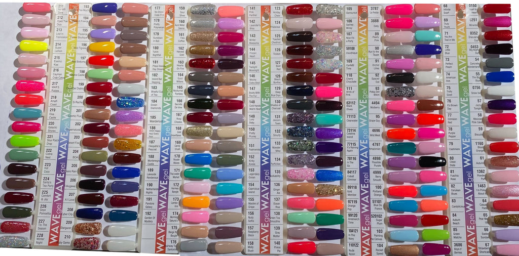 shellac colors swatches