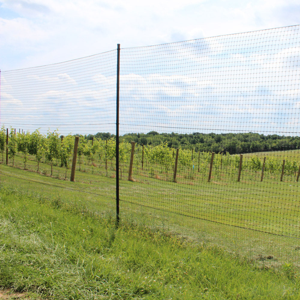 deer fence posts