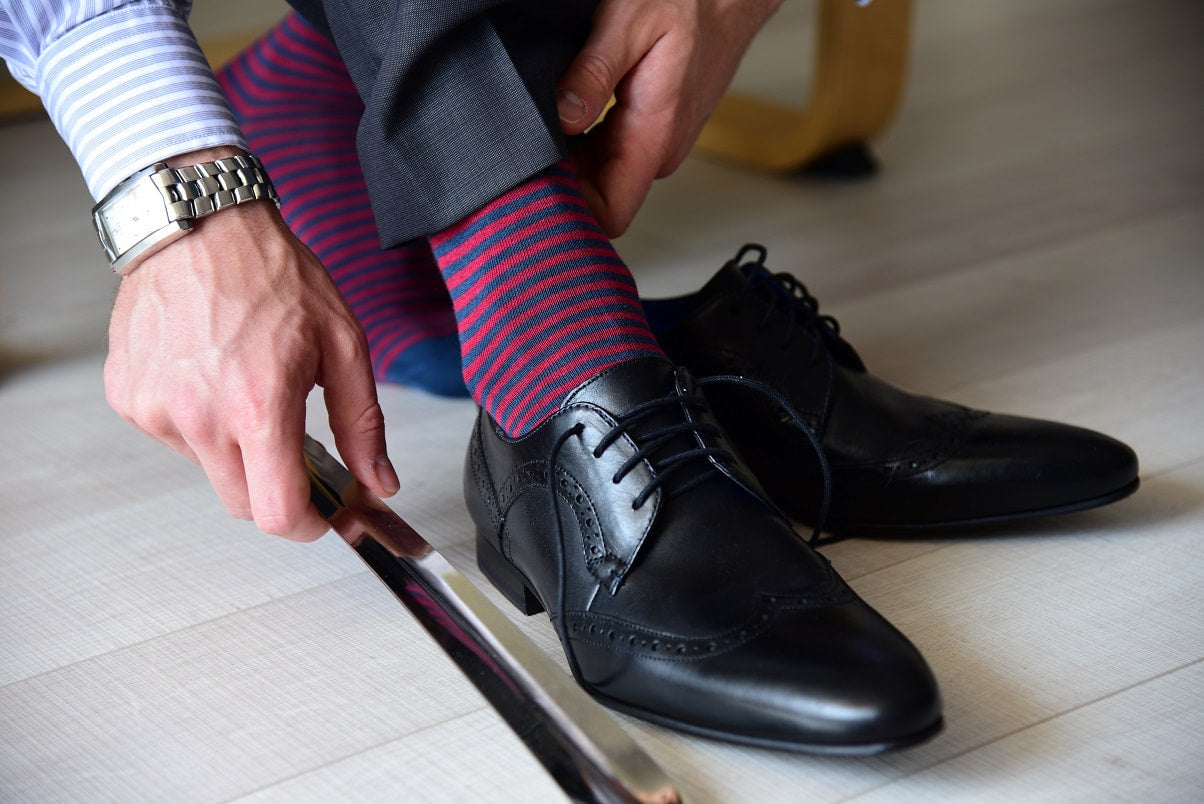 dress shoes with socks
