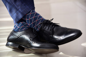 navy blue dress socks