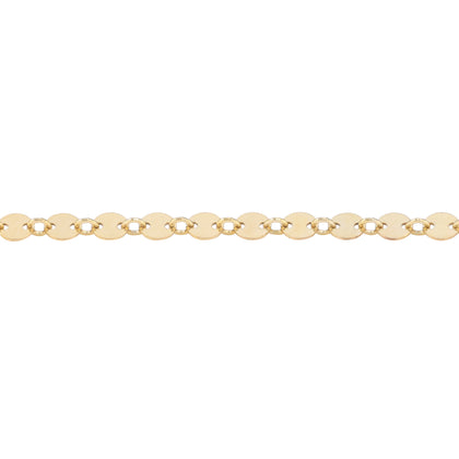 14k Gold Filled Round Sequin Disc Chain by the Foot – forEVER Permanent  Jewelry Supplies