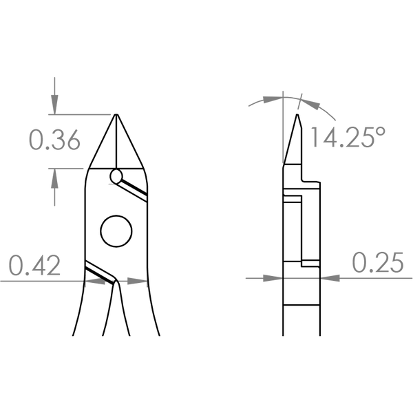 Grounded Bent Nose Pliers for Permanent Jewelry