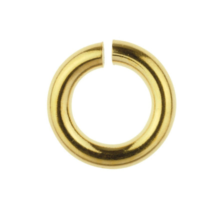 8mm Gold Filled, Open Jump Ring, 50pc,All gauges, Thick, Strong, Large  Loops