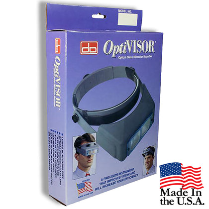 Optivisor Lens Head Magnifier Glasses Magnifying Visor Glass Headband 4 Lenses, Size: 2XL