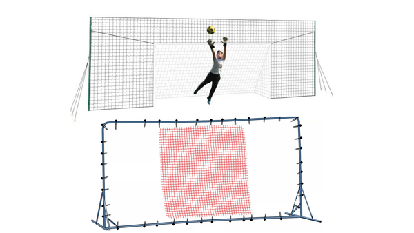 soccer rebounder wall vs net