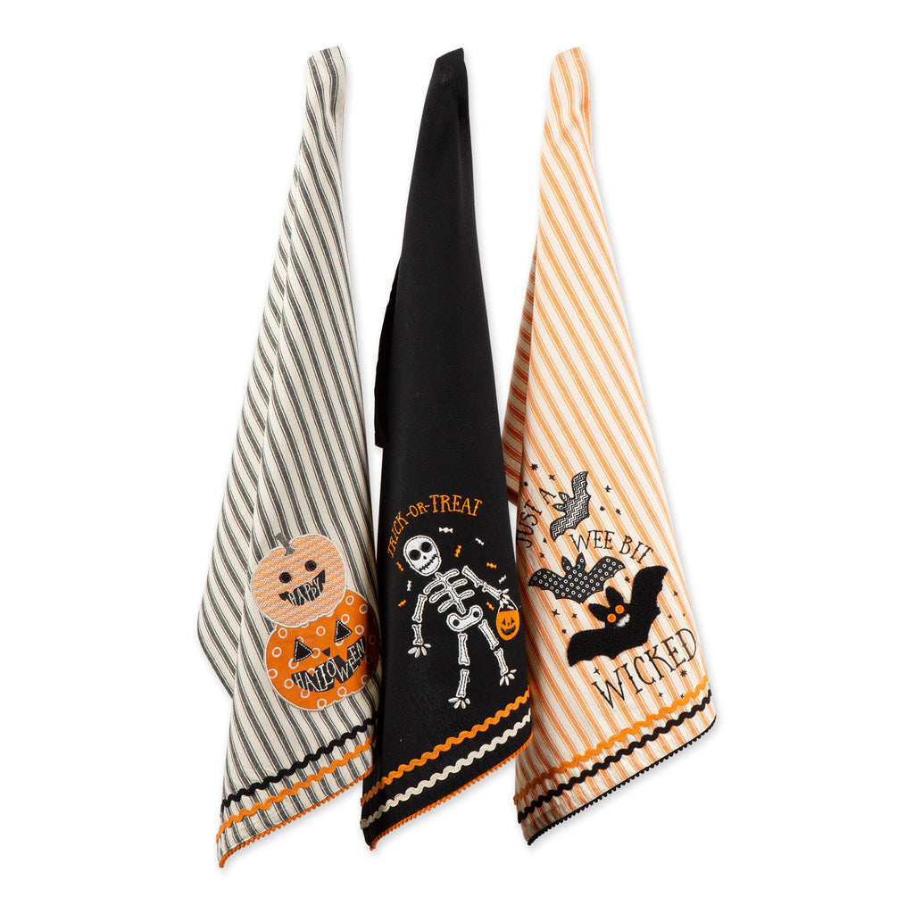 Welcome Fall Embellished Dish Towels, Set of 3