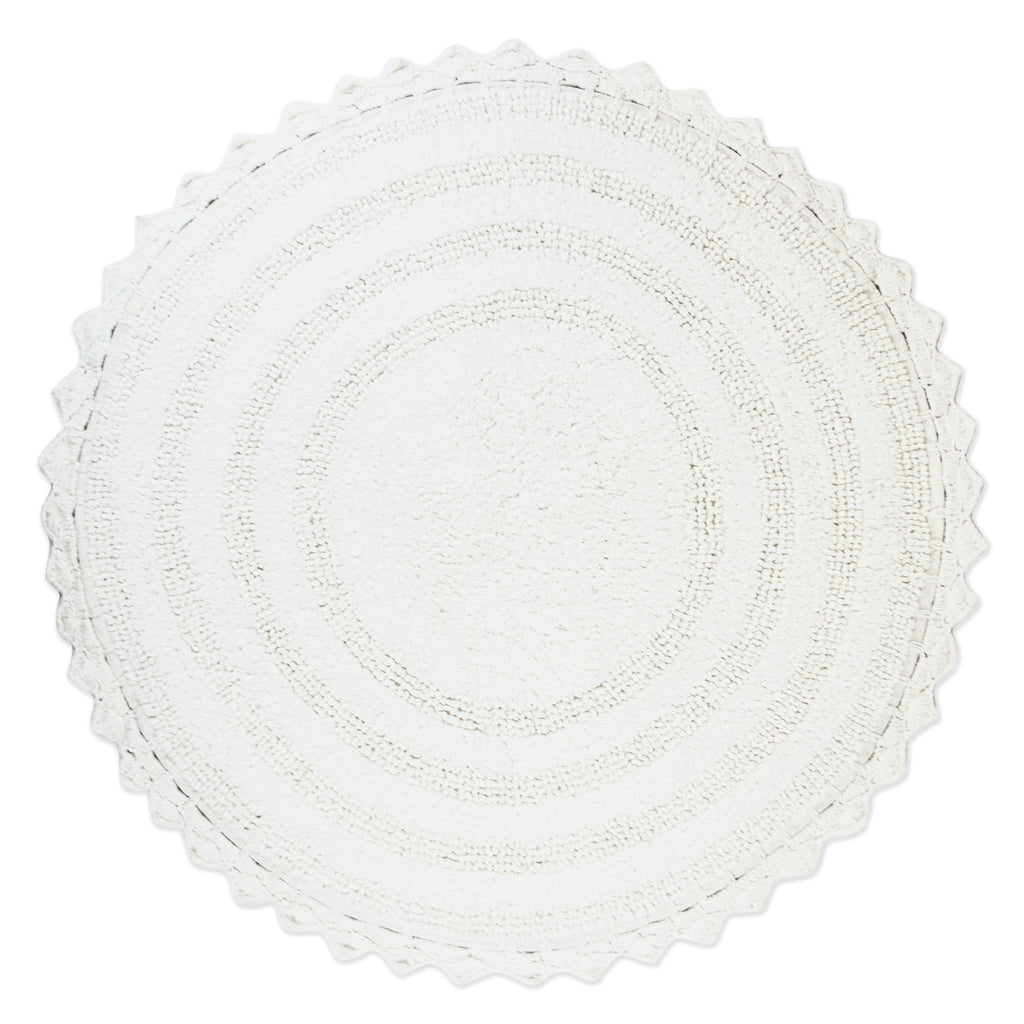 Design Imports Small Oval Crochet Bath Mat