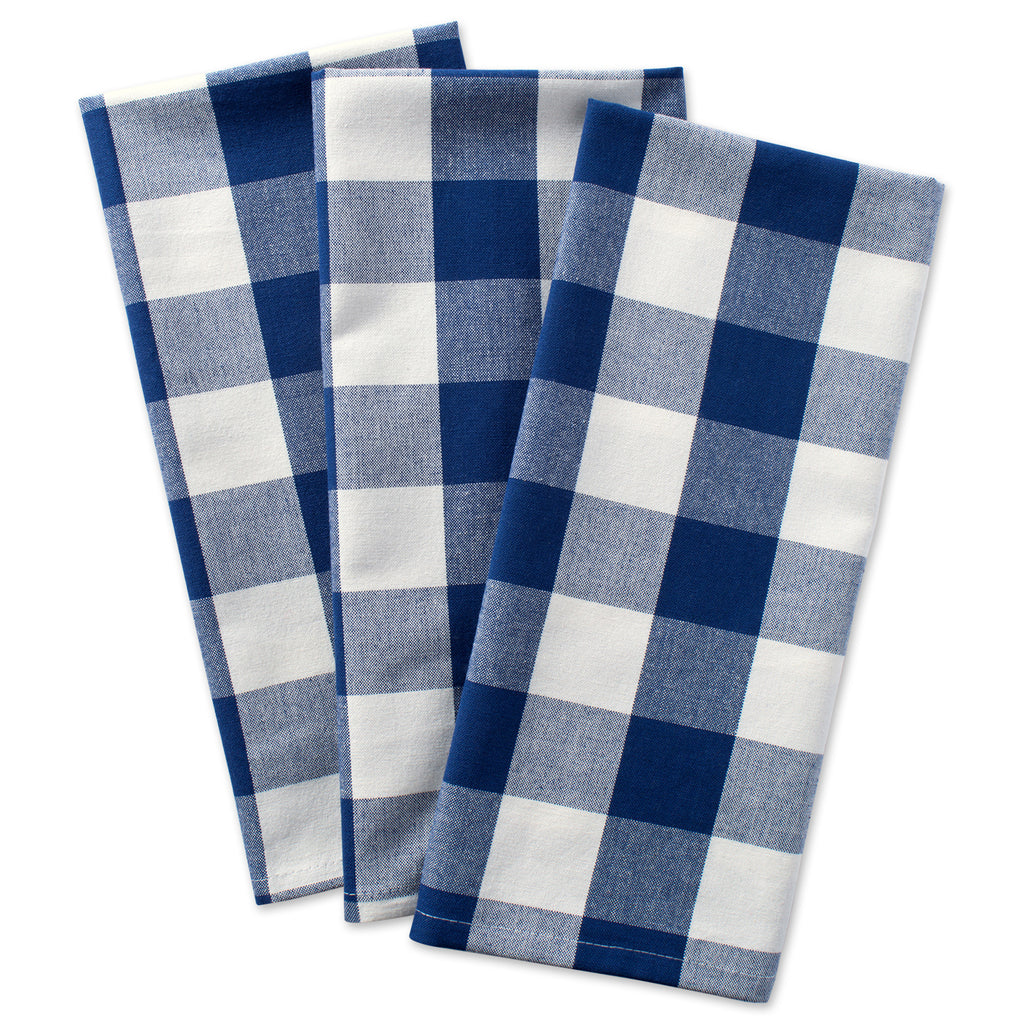 Red & White Buffalo Check Dishtowel (Set of 3)