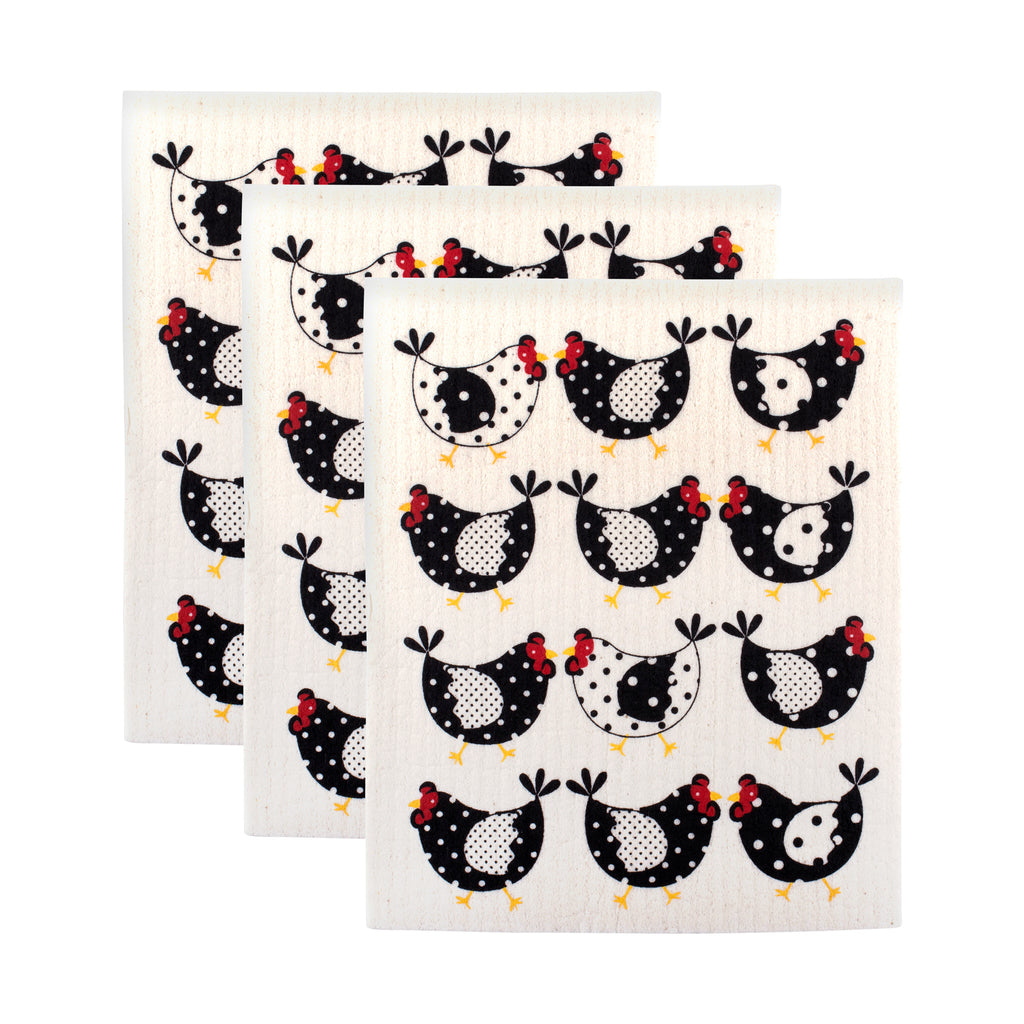 Modern Folk Swedish Dish Cloth Set of Four — sarahroselyons