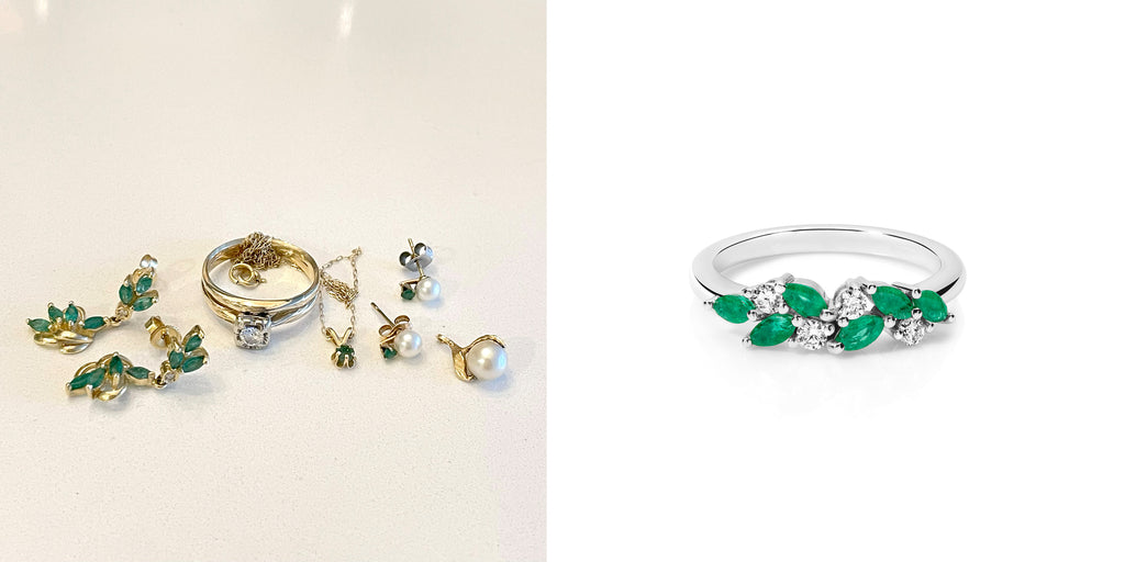 custom ring, heirloom jewelry, custommade ring, studio remod