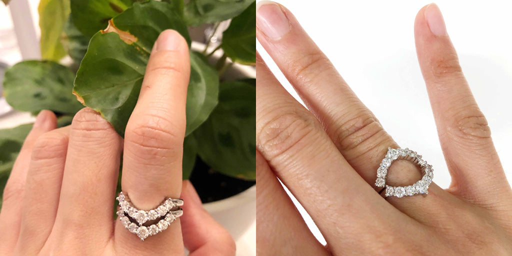 trendy ring, diamond ring, custom jewelry