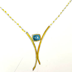 custom jewelry, custommade jewelry, jewelry redesign, pendant, sketches