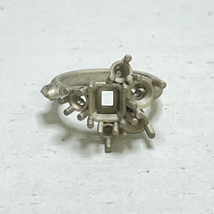 castings, gold, cluster ring