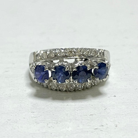 custom ring, heirloom jewelry, sapphires, diamond