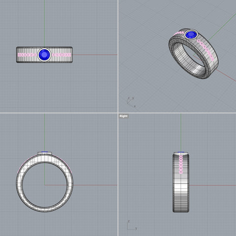 rhino cad, custom jewelry, custom ring, studio remod, jewelry redesign