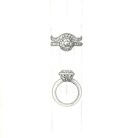 custom made jewelry, custom ring, bridal jewelry, studio remod