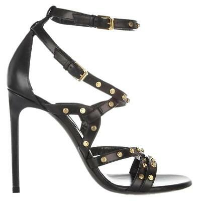 black studded sandal heels