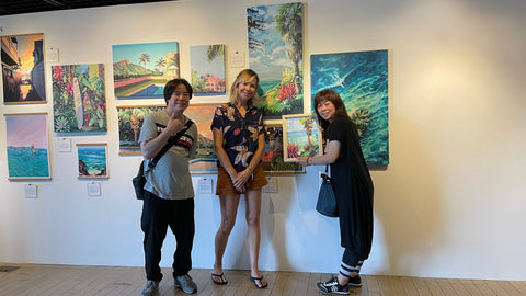 Greenroom Festival Yokohama Japan, Christie Shinn display with customers