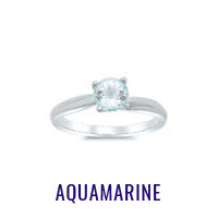 Aquamarine Engagement Ring