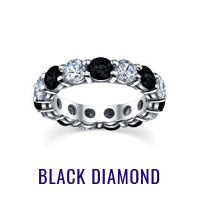 Black and White Diamond Eternity Ring