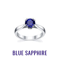 Blue Sapphire Engagement Ring