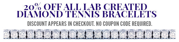 20% Off Lab Created Diamond Tennis Bracelets