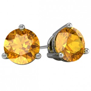 Gold Citrine Earrings