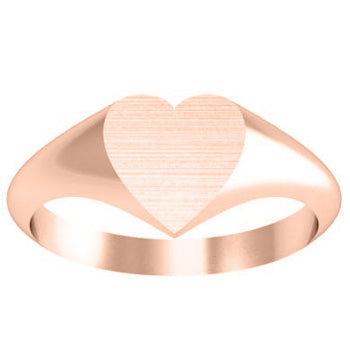 Heart Signet Rings