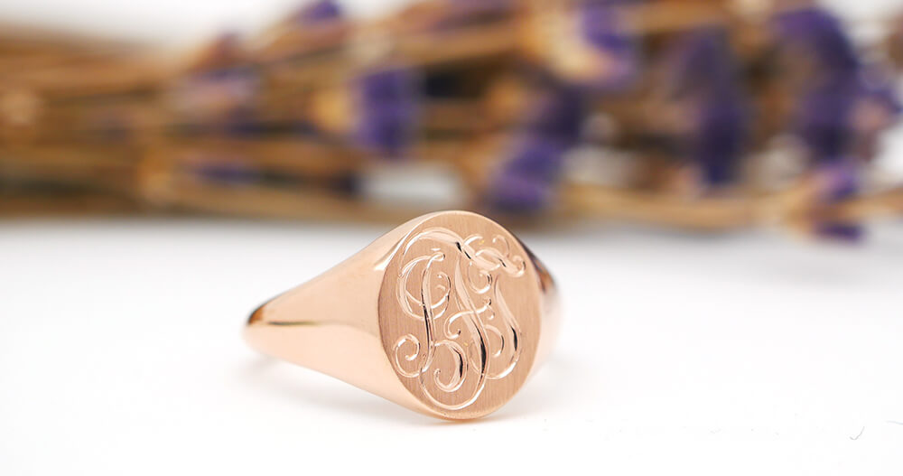 Mini Starburst Signet Ring Gold – J&CO Jewellery