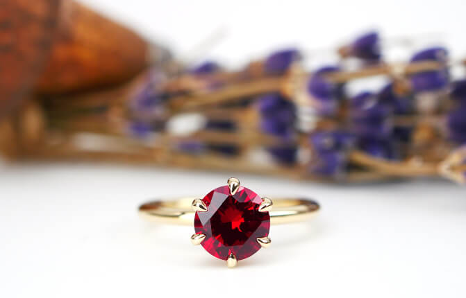 Ruby Engagement Rings