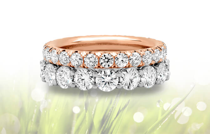 Moissanite Wedding Rings