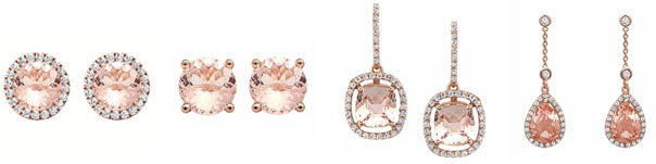 Morganite earrings