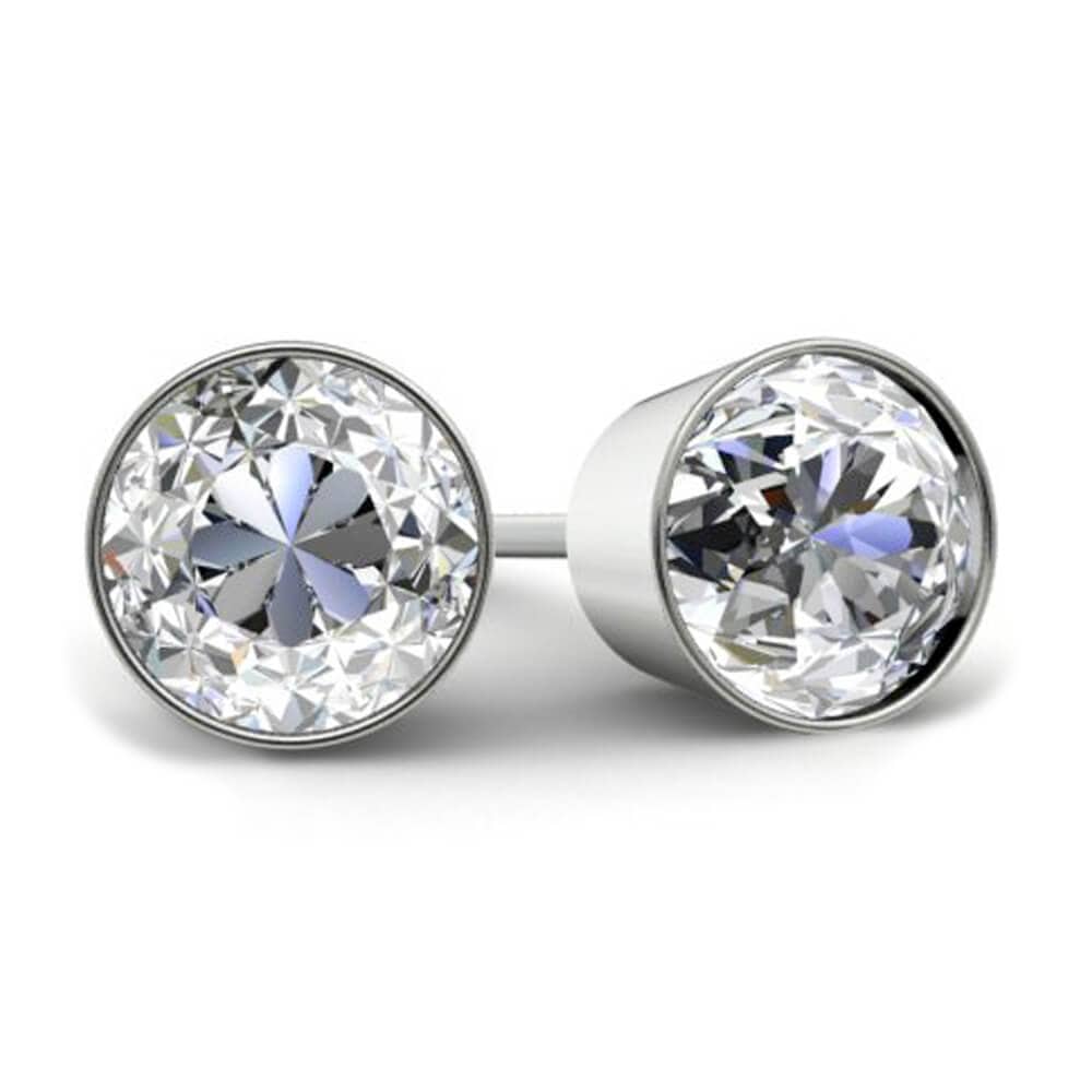 GIA Certified Diamond Stud Earrings 