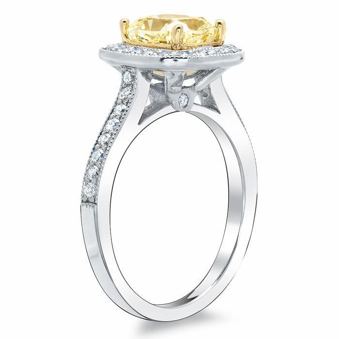 Yellow Canary Diamond Engagement Ring