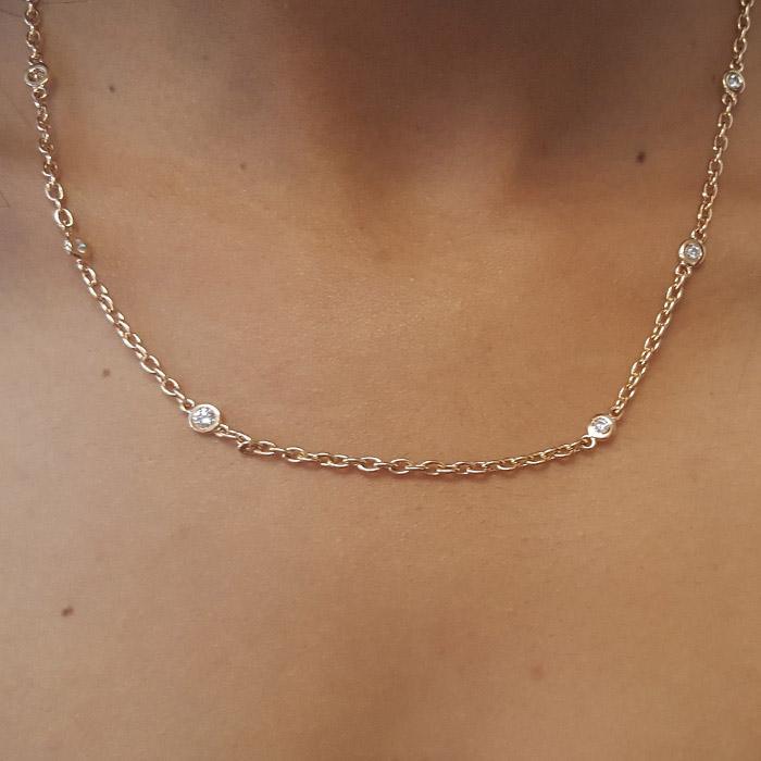 thick diamond necklace