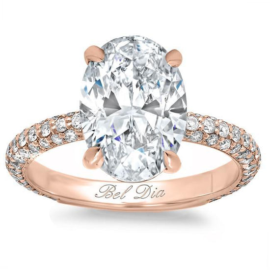 2.5 Ctw Solitaire Oval-Cut Engagement Ring in 18K Gold – Luxe VVS Jewelers