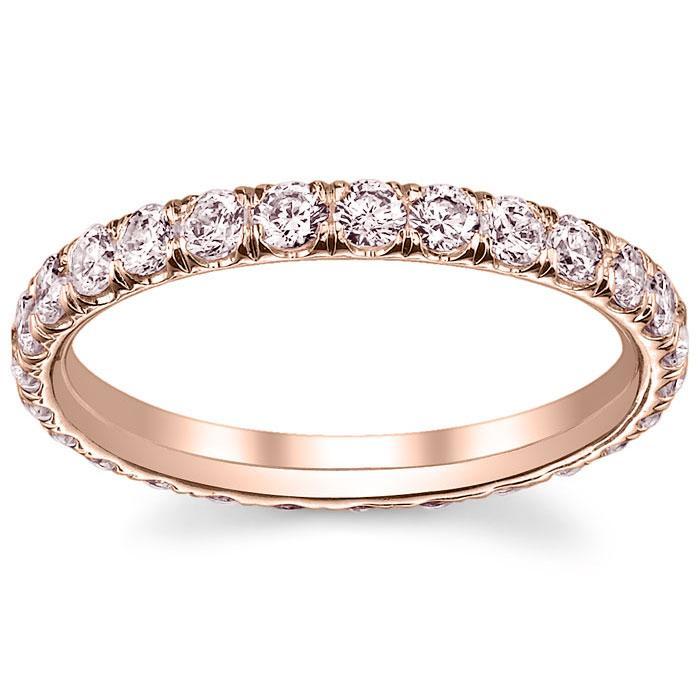 Pink Diamond Eternity Ring | Rose Gold 