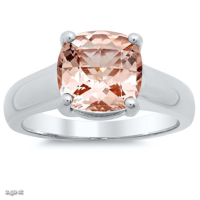 Morganite Trellis Solitaire Ring – Debebians