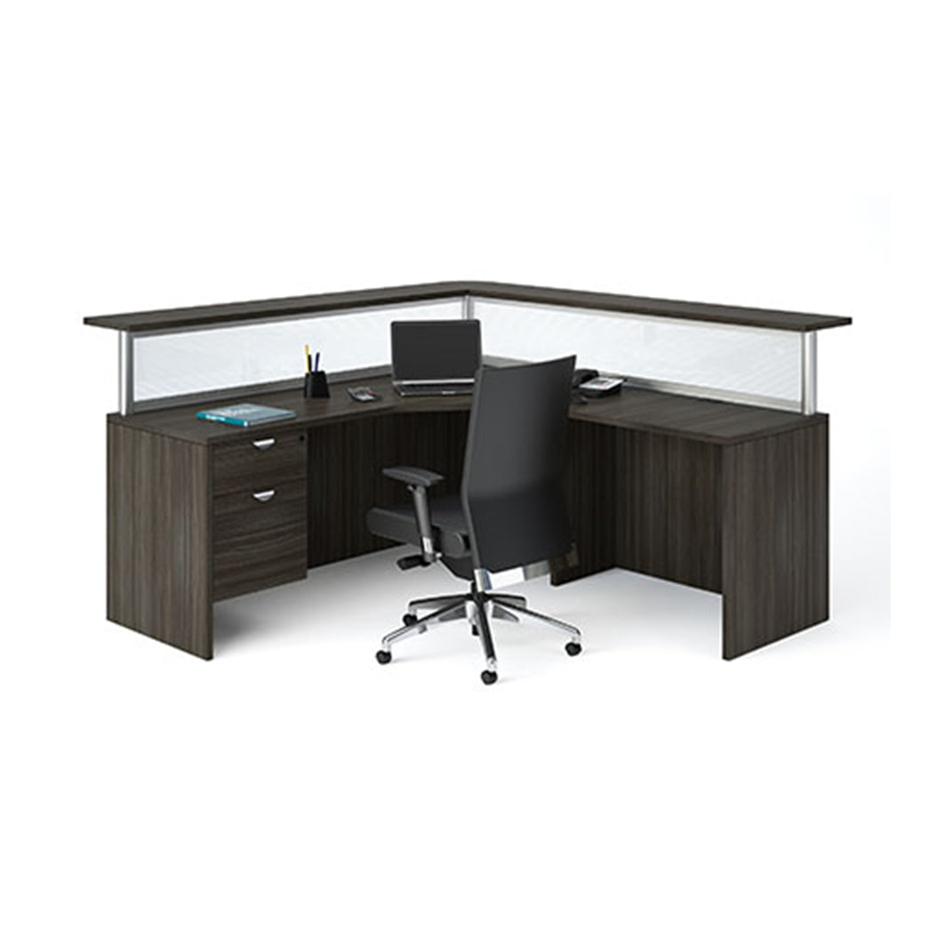 Outlines L Shaped 6 X 6 Reception Desk Naugler Office Interiors